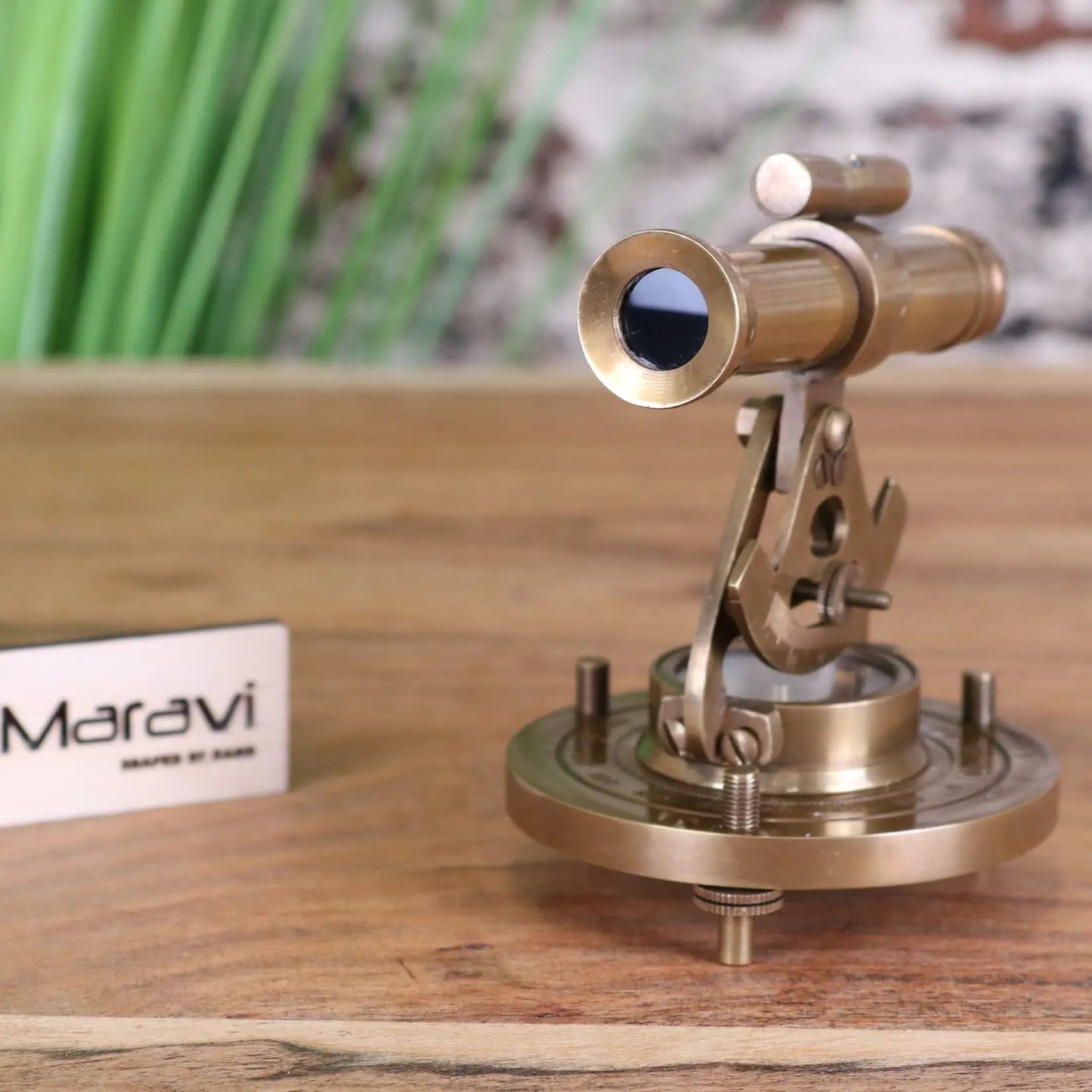 Antique Finish Brass Alidade 10cm