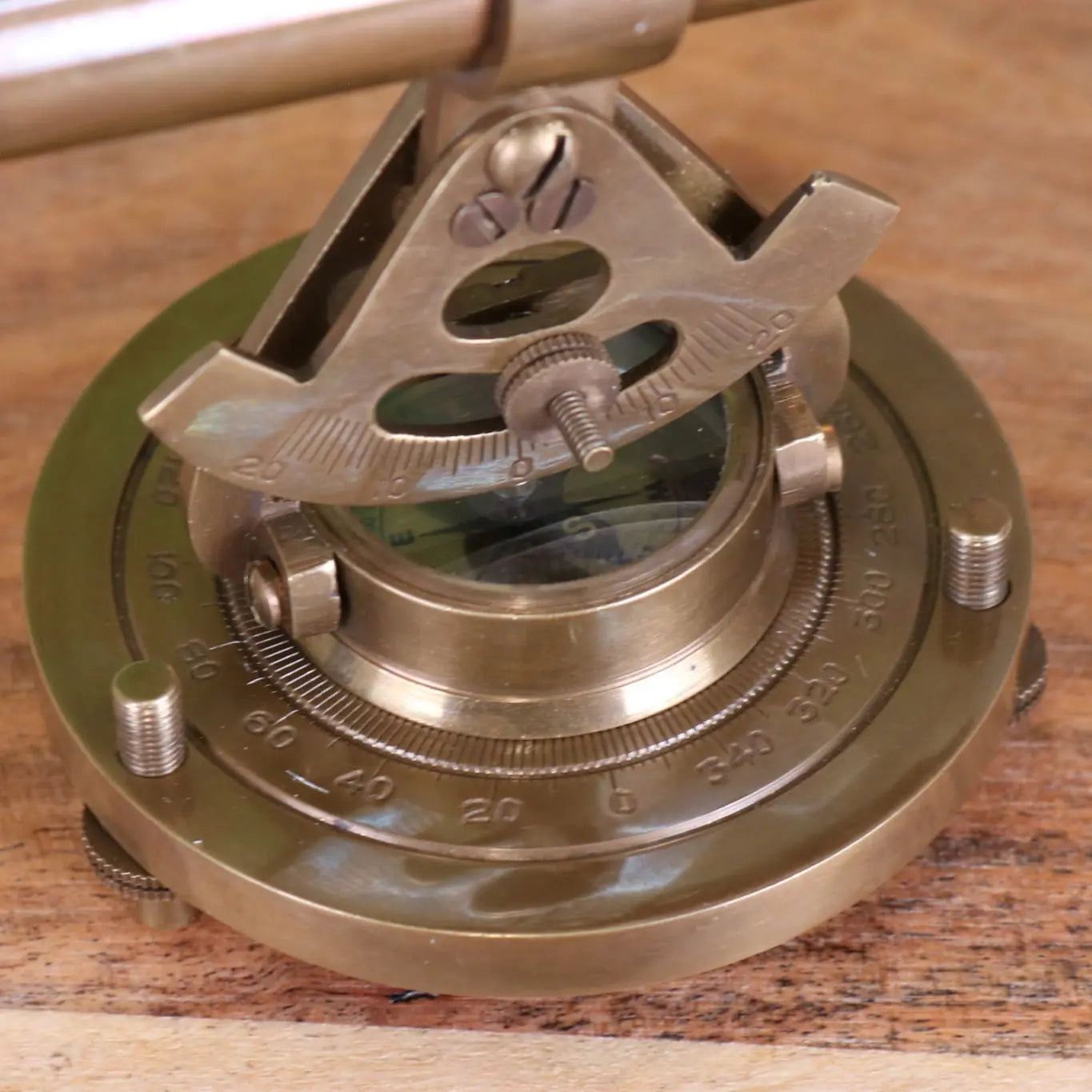 Antique Finish Brass Alidade 10cm