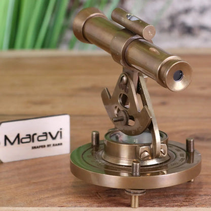 Antique Finish Brass Alidade 10cm