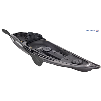 Kaafu Eco Fishing Kayak | 100% Ocean Plastic | Black | Complete Package