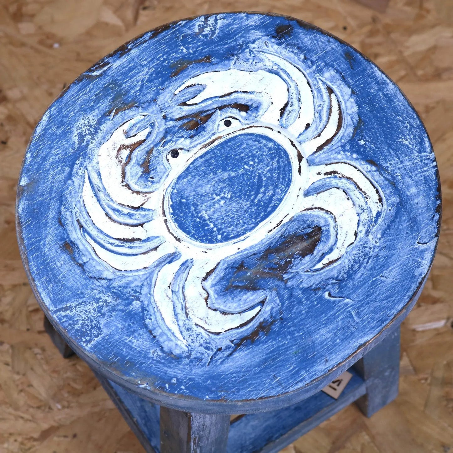 Kavi Kids Wooden Stool 25cm Crab Design