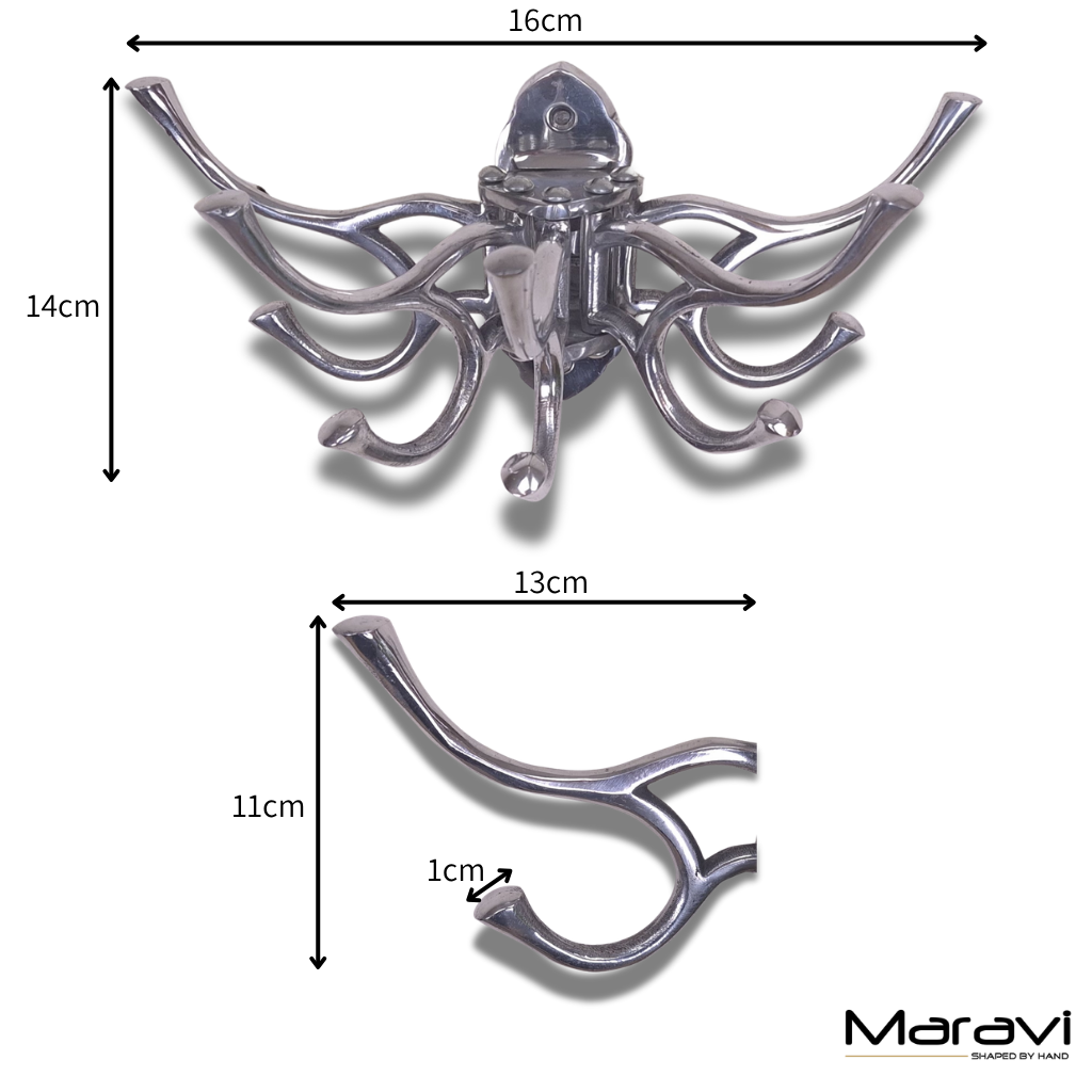 Kesda 5 Way Captains Swivel Hooks Polished Finish