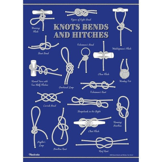 Knots, Bends, and Hitches Tea Towel