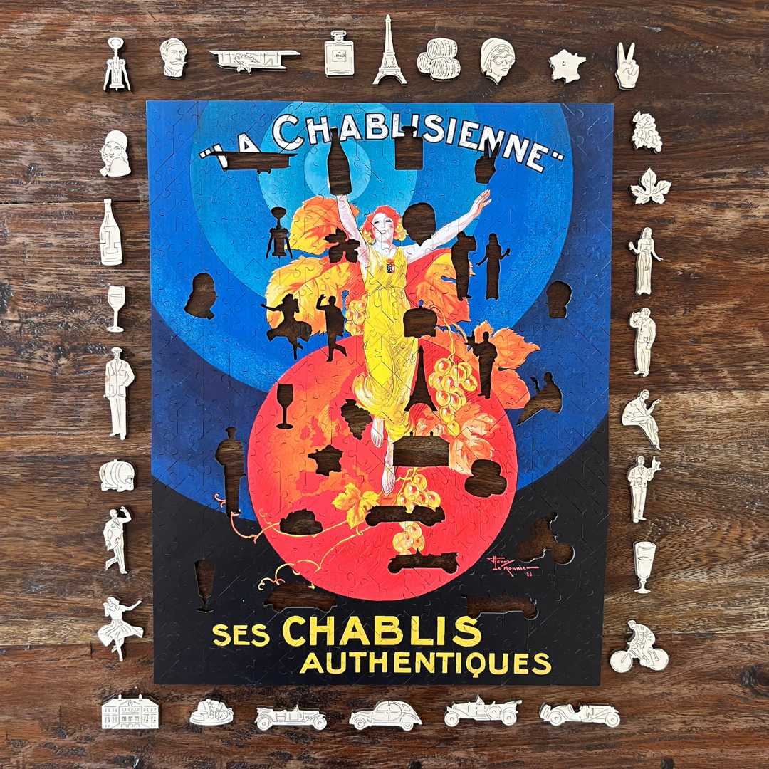 Vintage Poster - La Chablisienne (Large) Victory Wooden Puzzles