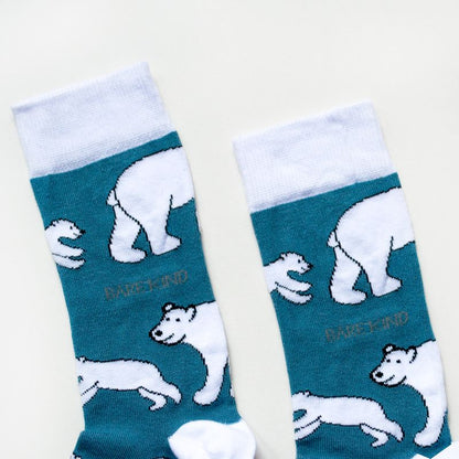 Save the Polar Bears Bamboo Socks
