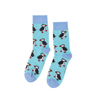 Save the Puffins Bamboo Socks