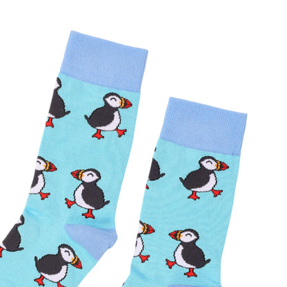 Save the Puffins Bamboo Socks