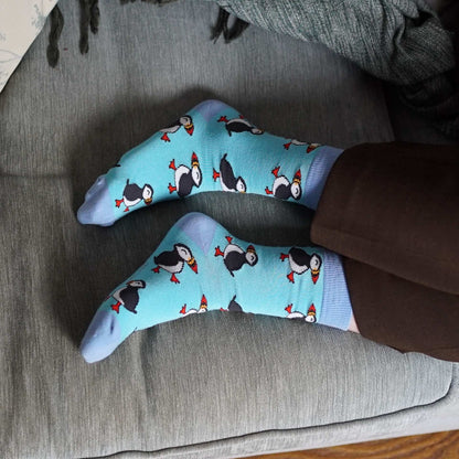 The Puffin 4 Pack Bamboo Sock Set