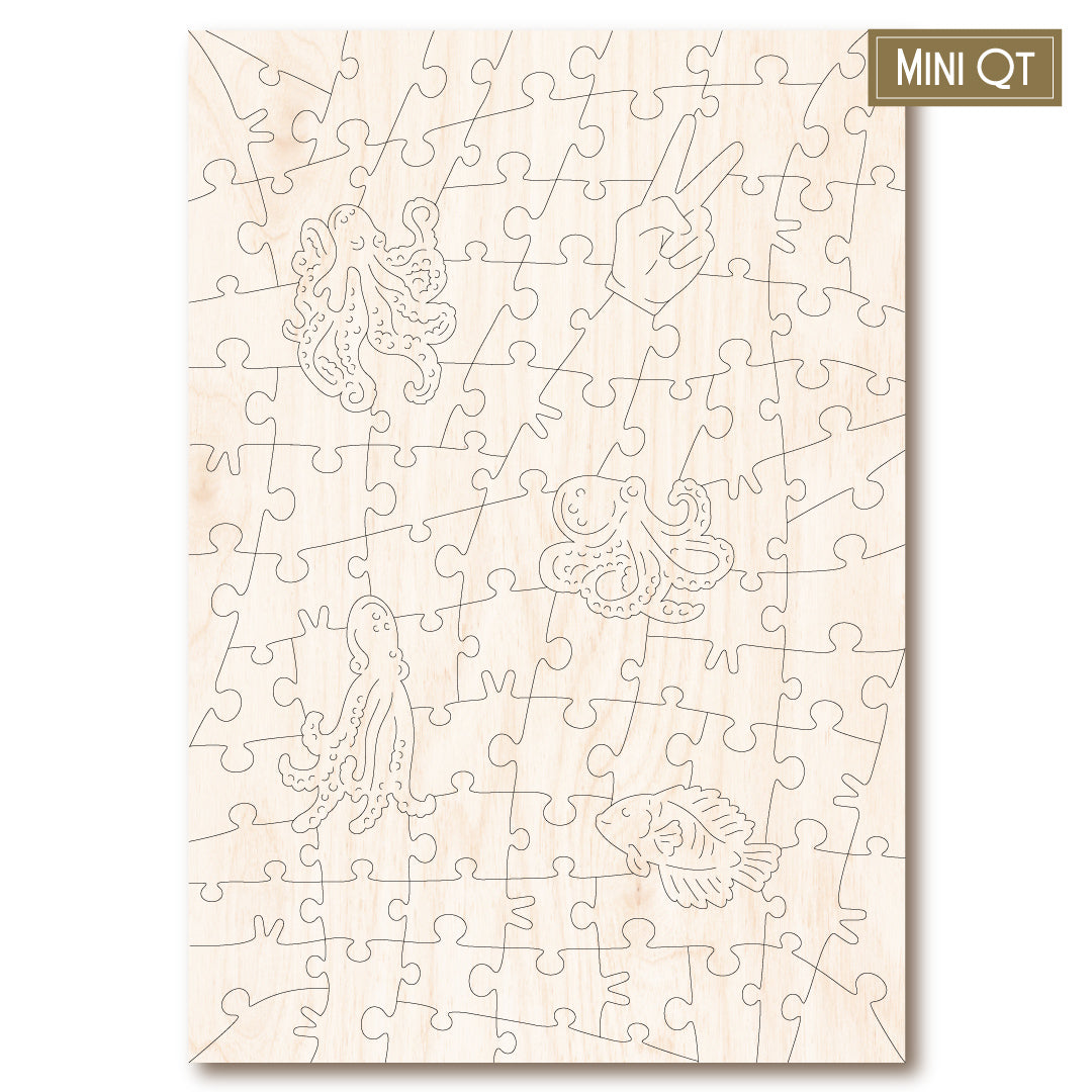 Dancing Octopus MINI QT - Victory Wooden Puzzles