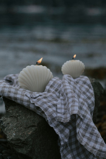 Set of Shell Scented Candles: Small and Large
