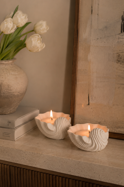 Seashell Shaped Candle - Scented