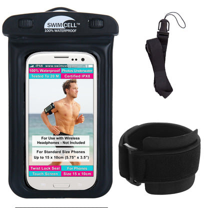 SwimCell Waterproof Phone Armband Case