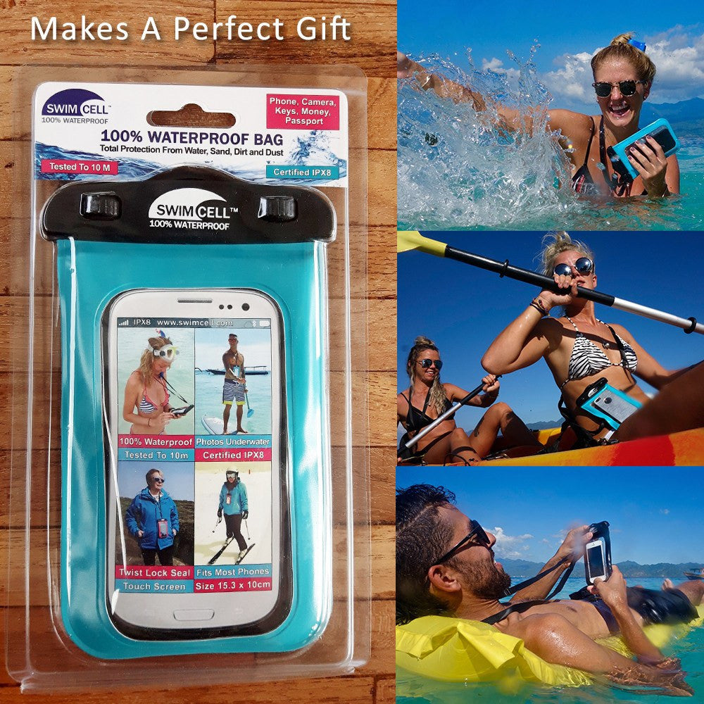 SwimCell Waterproof Case For iPhone & Android- Large