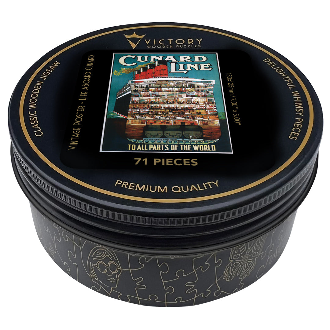 Vintage Poster - Life Aboard Cunard MINI QT