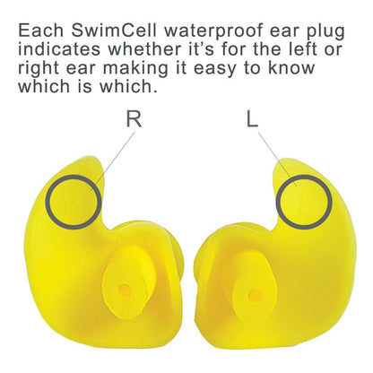 Waterproof Earplugs for Swimming. Adult Size.