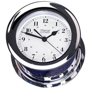 Chrome Plated Atlantis Quartz Clock