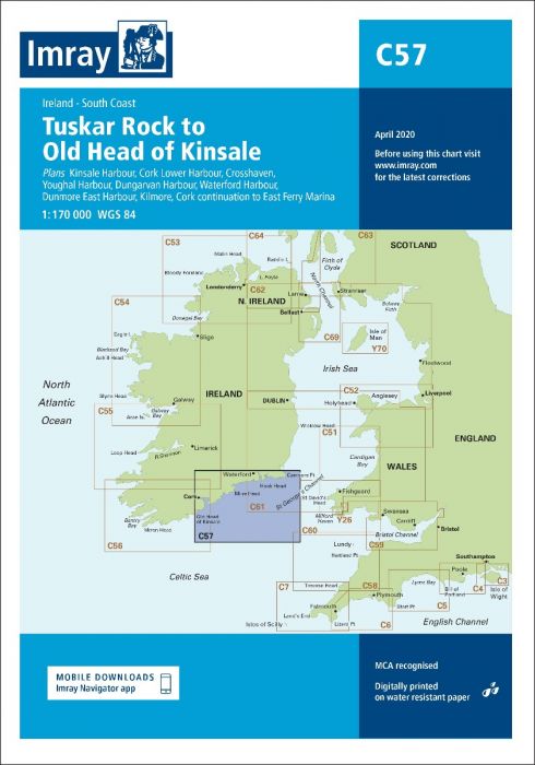 C57 Tuskar Rock to Old Head of Kinsale (Imray Chart)