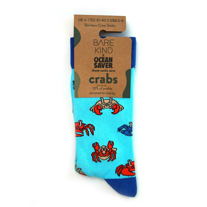 Save the Crabs Bamboo Socks