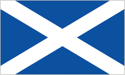 St Andrew's Cross Sewn Courtesy Flag