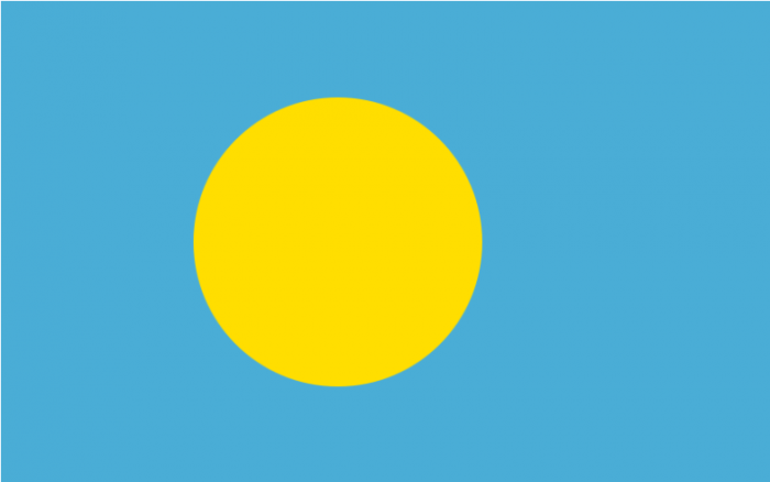 Palau Courtesy Flag
