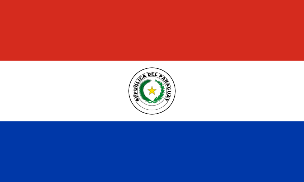 Paraguay Courtesy Flag
