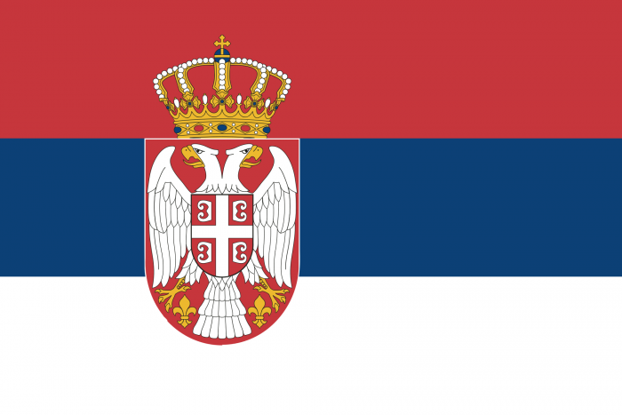 Serbia Courtesy Flag