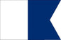 12 X 9 Code Flag A Polyester