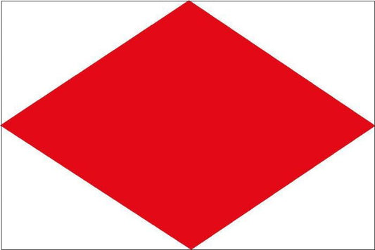 12 x 9 Code Flag F Polyester