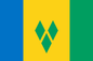 St. Vincent & Grenadines Courtesy Flag