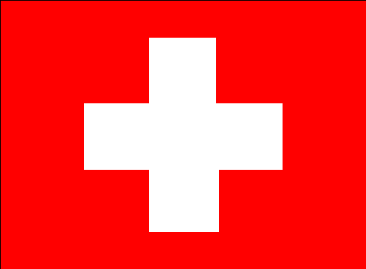 Switzerland Courtesy Flag