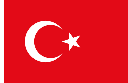 Turkey Sewn Courtesy Flag