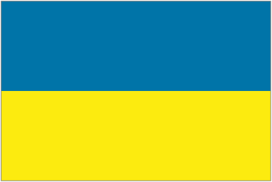 Ukraine Courtesy Flag
