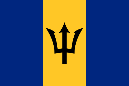 Barbados Courtesy Flag