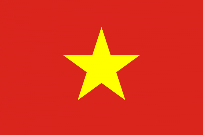 Vietnam North Courtesy Flag