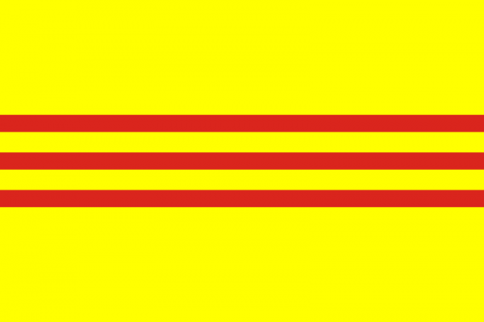 Vietnam South Courtesy Flag