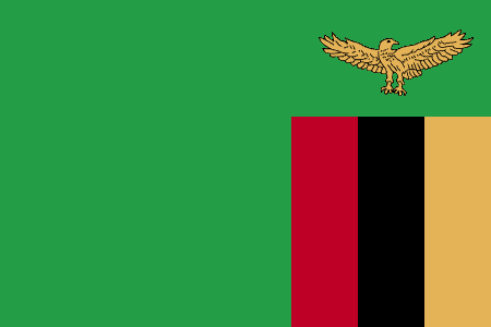 Zambia Courtesy Flag