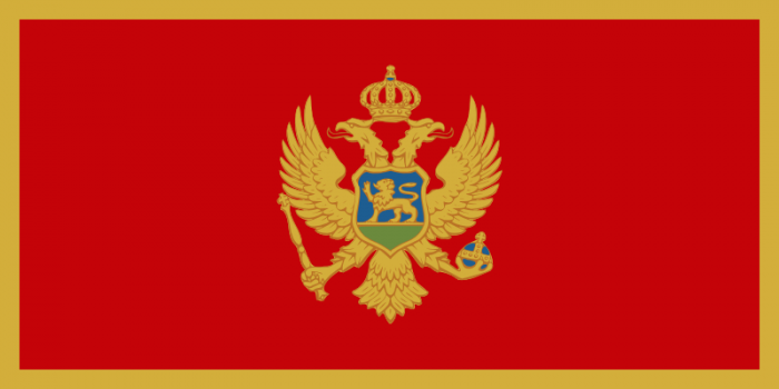 Montenegro Courtesy Flag
