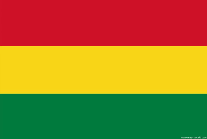 Bolivia National/Merchant Courtesy Flag