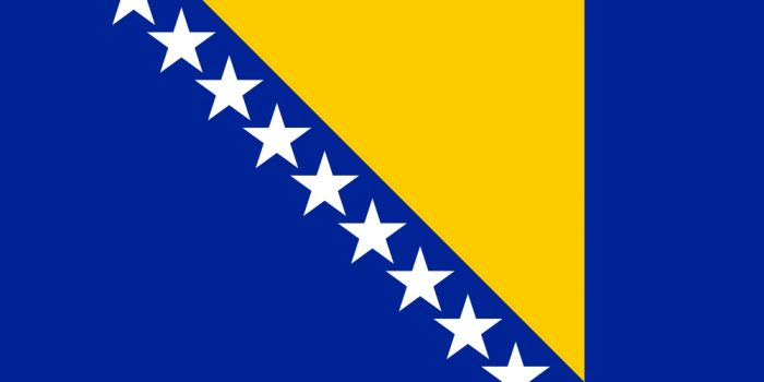 Bosnia Herzegovina Courtesy Flag