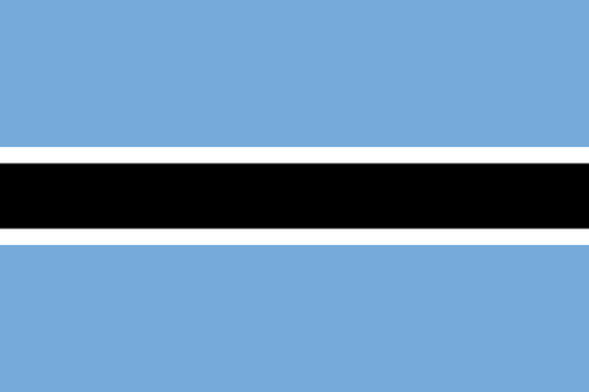 Botswana Courtesy Flag