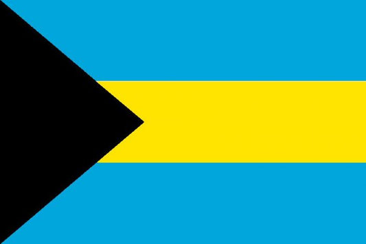 Bahamas 12 x 9 Courtesy Flag Polyester