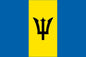 Barbados 12 x 9 Courtesy Flag Polyester