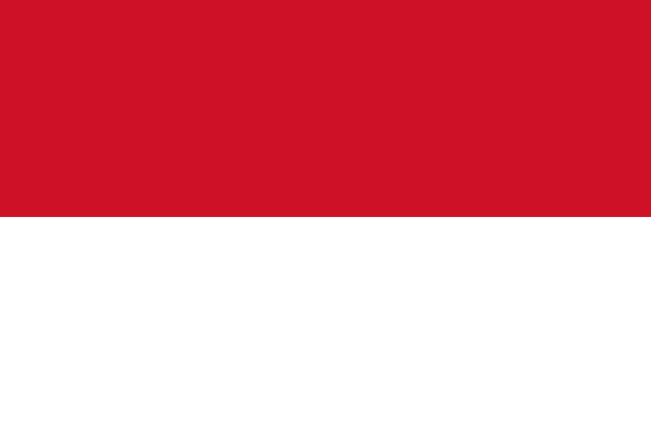 Indonesia 12 x 9 Courtesy Flag Polyester