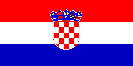 Croatia 12 x 9 Courtesy Flag Polyester