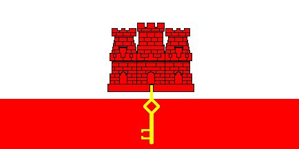Gibraltar 12 x 9 Courtesy Flag Polyester