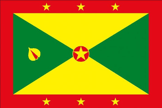 Grenada 12 x 9 Courtesy Flag Polyester