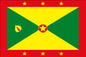Grenada 12 x 9 Courtesy Flag Polyester