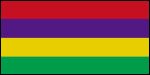 Mauritius 12 x 9 Courtesy Flag Polyester