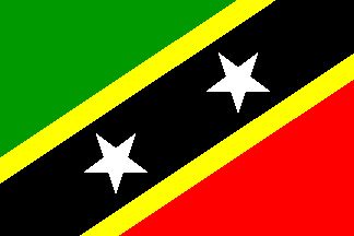 St.Kitts/Nevis 12 x 9 Courtesy Flag Polyester