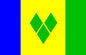 St. Vincent 12 x 9 Courtesy Flag Polyester
